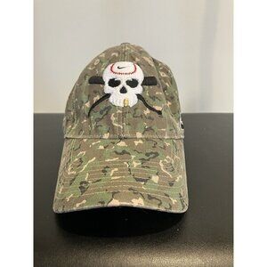 NWOT Rare NIKE Swoosh Skull Stretch Fit Camouflage Baseball Hat, One Size Womens
